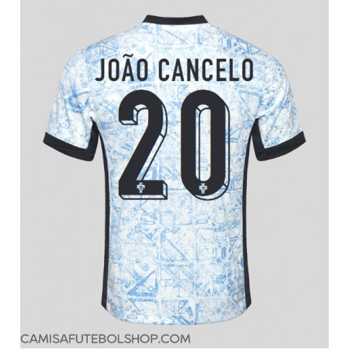 Camisa de time de futebol Portugal Joao Cancelo #20 Replicas 2º Equipamento Europeu 2024 Manga Curta